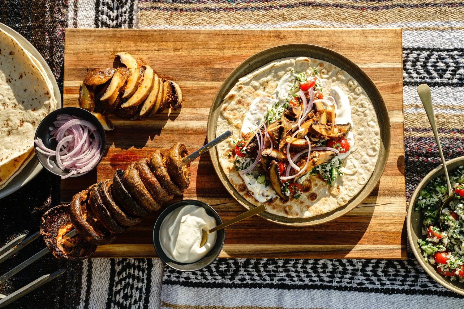 Rotisserie Mushroom with Cauliflower Tabbouleh